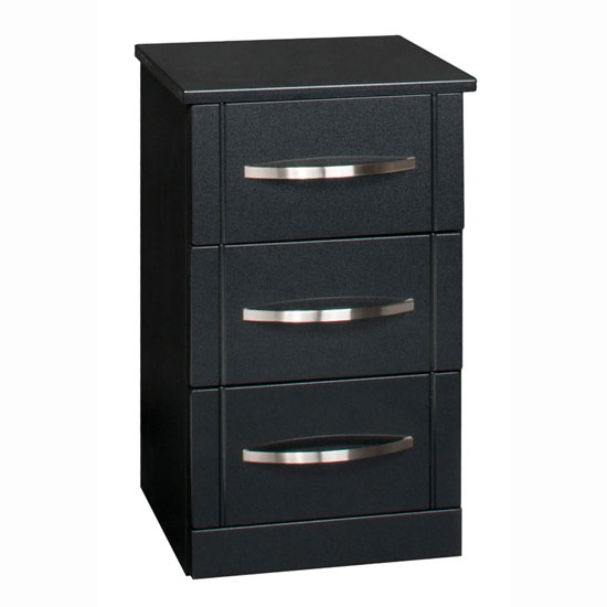 How To Make Black Bedside Tables With Drawers Work In Any Bedroom Torino 3drawer bedside1 - How To Make Black Bedside Tables With Drawers Work In Any Bedroom