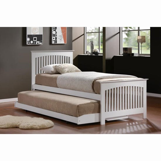 Toronto White 3' Bed in Rubberwood Furniture in Fashion