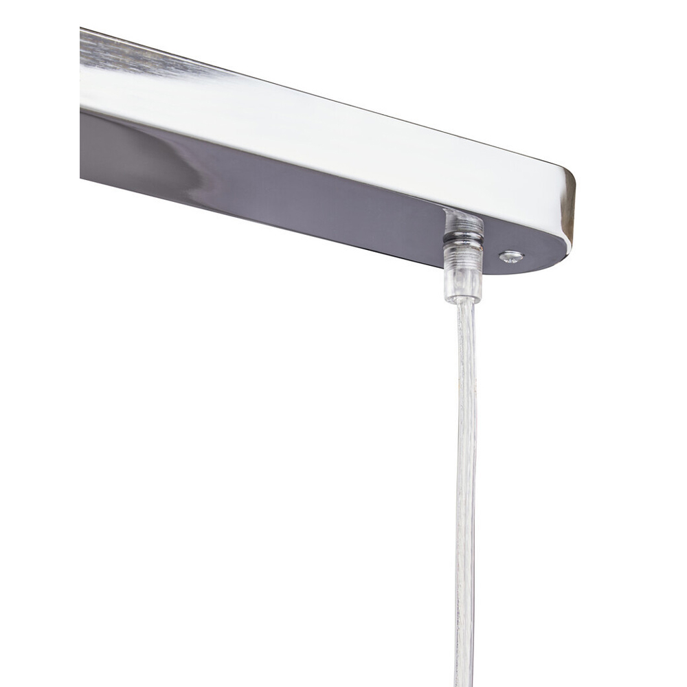 Varmora Metal 3 Shade Pendant Light In Clay And Chrome