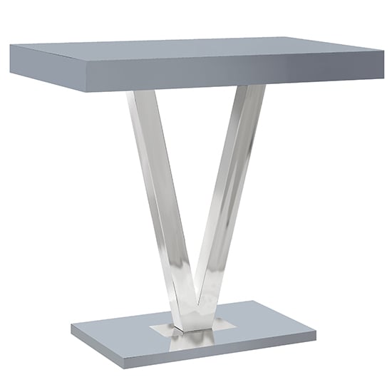 Vienna Rectangular Glass Top High Gloss Bar Table In Grey_2