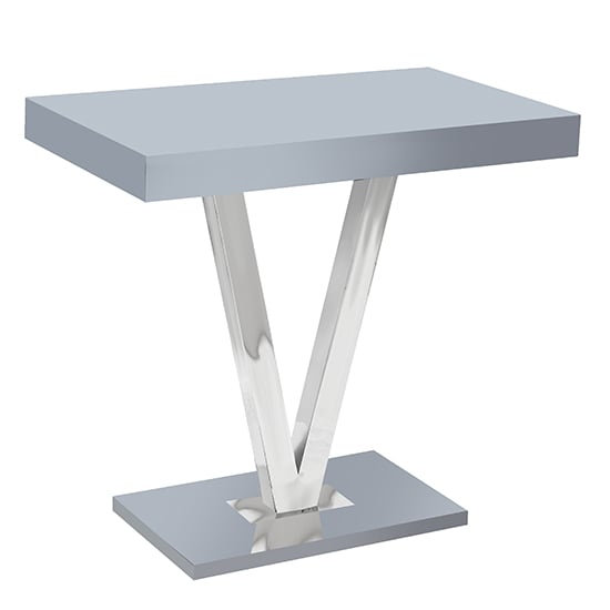 Vienna Rectangular Glass Top High Gloss Bar Table In Grey_4