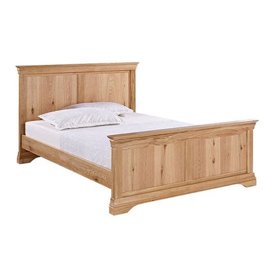 Wellington Solid Oak Finish King Size Bed Furniture in Fashion