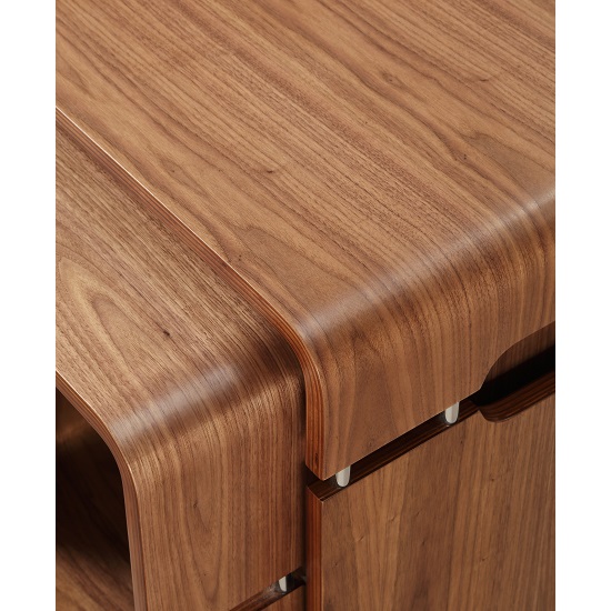 Marin Corner Wooden TV Stand In Walnut With Spindle Shape Legs_3