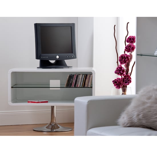 Toscana High Gloss TV Unit In White