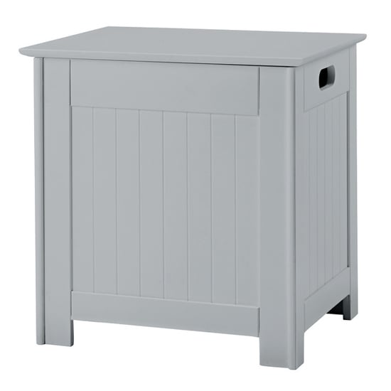Aacle Wooden Bathroom Laundry Box In Grey_1
