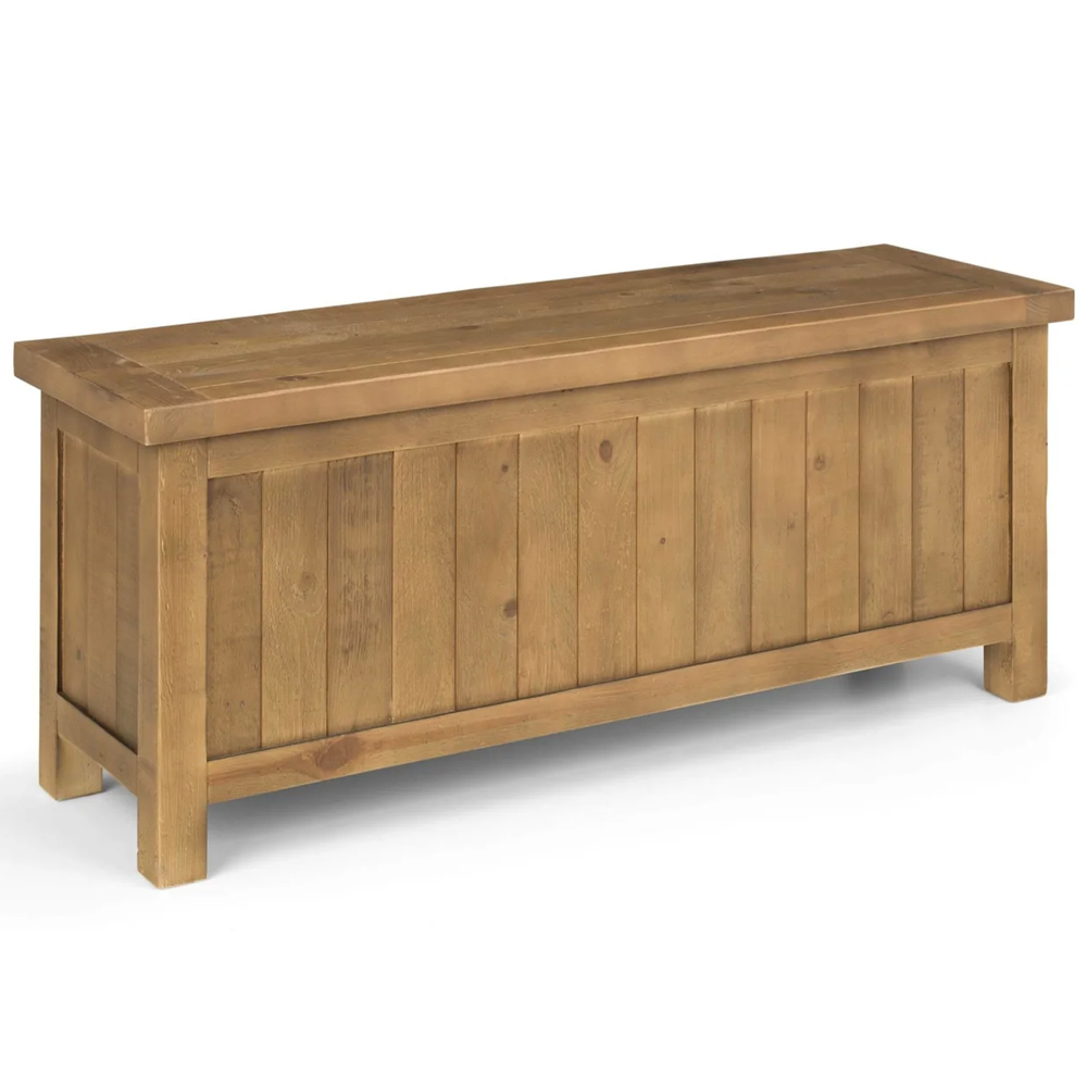 Aafje Wooden Hallway Seating Bench In Brown