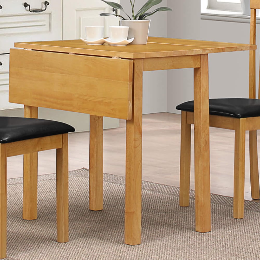 Aalto Wooden Drop Leaf Dining Table In Oak