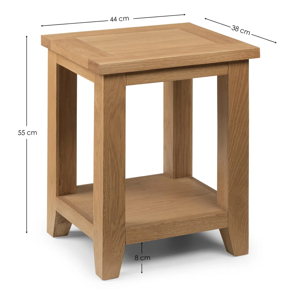 Aaralyn Wooden Lamp Table - Brown
