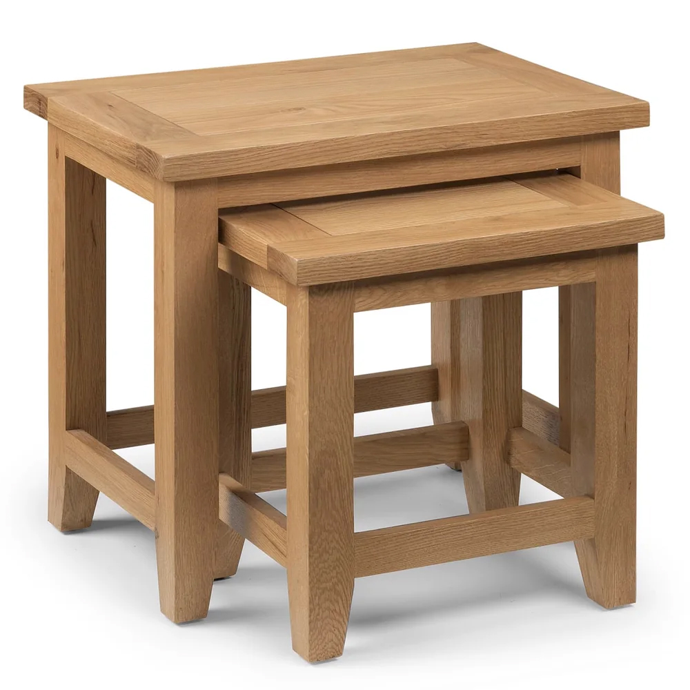 Aaralyn Wooden Nest Of 2 Tables - Oak