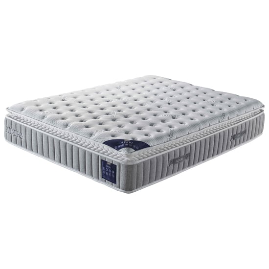 Product photograph of Aarhus Memory Foam King Size Mattress In White from Furniture in Fashion