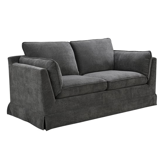 Product photograph of Aarna Fabric 2 Seater Sofa In Charcoal from Furniture in Fashion