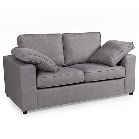 Product photograph of Aarna Fabric 2 Seater Sofa In Silver from Furniture in Fashion