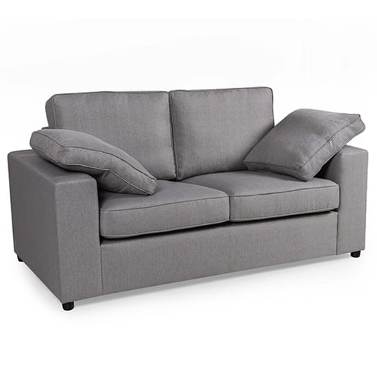 Read more about Aarna fabric 2 seater sofa in silver