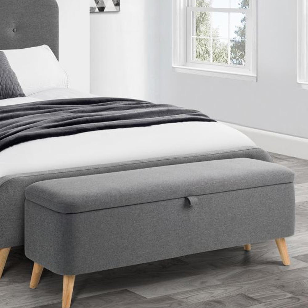 Read more about Abana fabric blanket box in grey