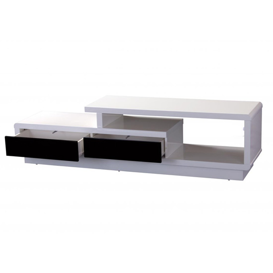 Read more about Adoncia high gloss tv stand in white