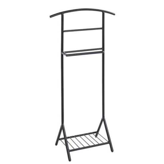 Product photograph of Abbeville Metal Valet Stand In Black from Furniture in Fashion