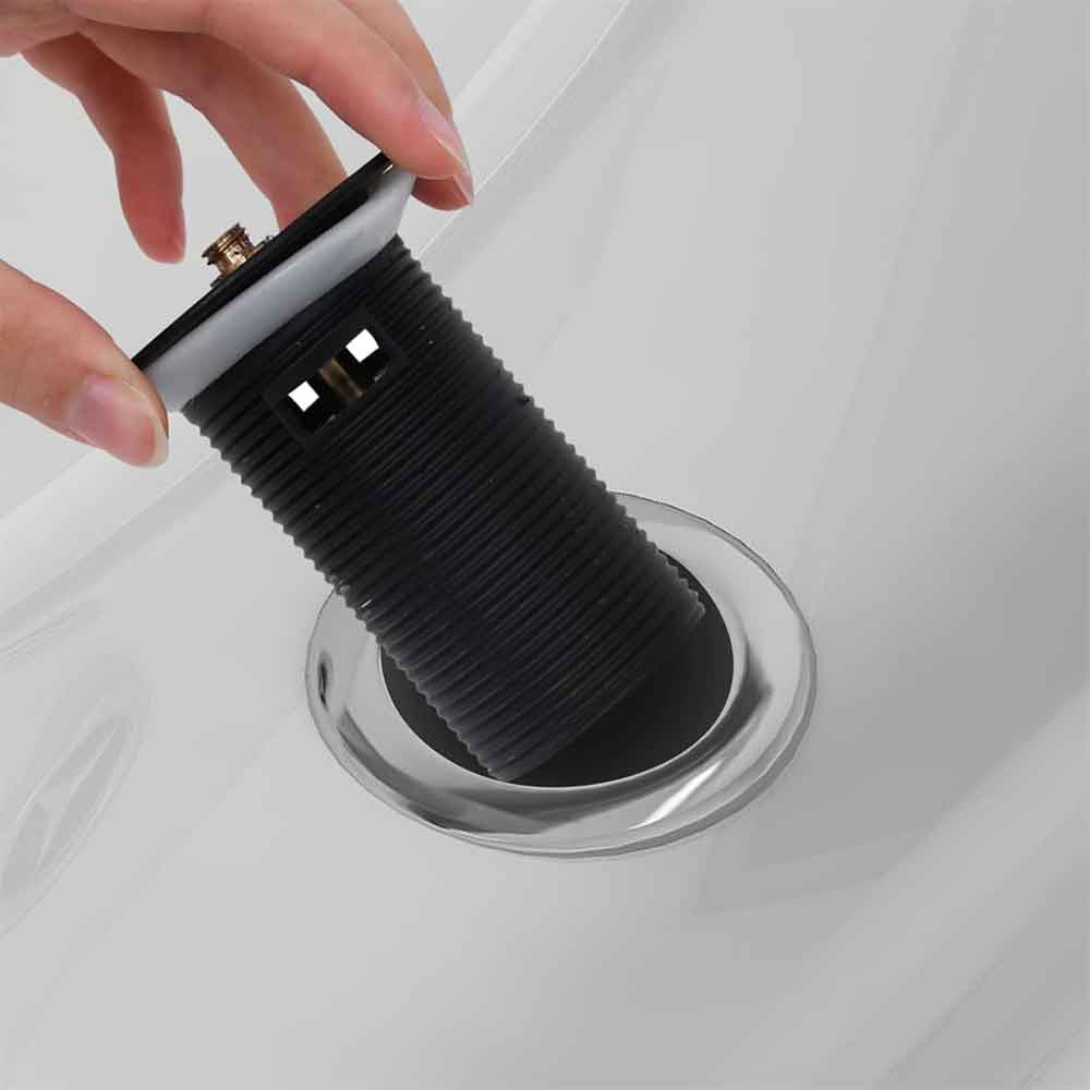 Abbotsford Slotted Pop-Up Basin Waste - Black