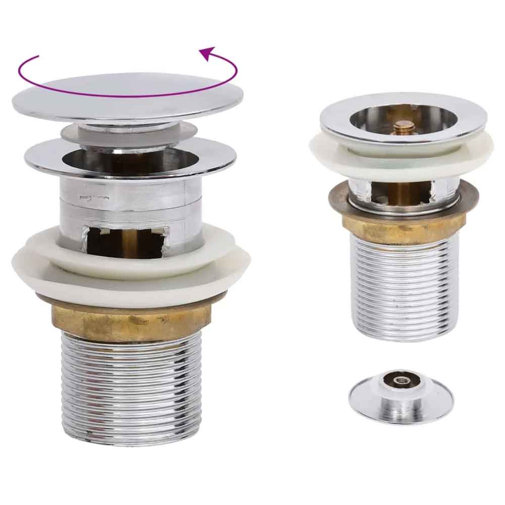 Abbotsford Slotted Pop-Up Basin Waste - Chrome