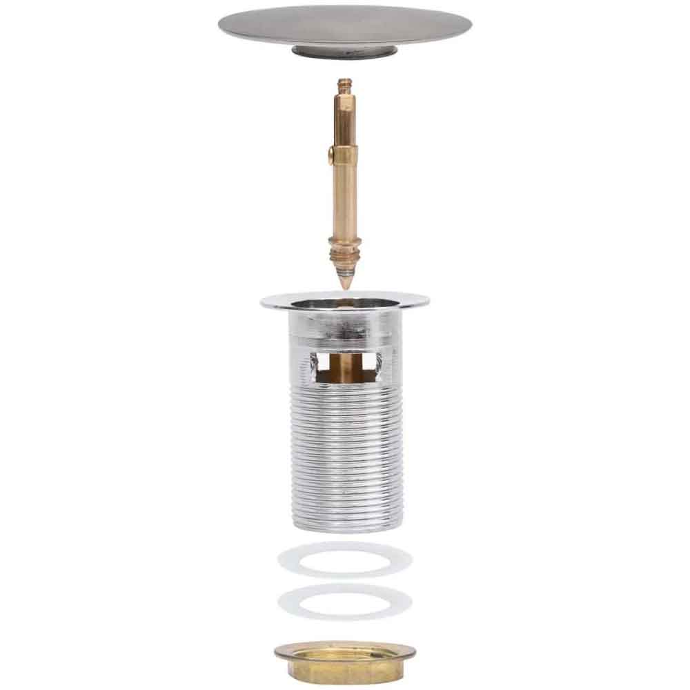 Abbotsford Slotted Pop-Up Basin Waste - Chrome