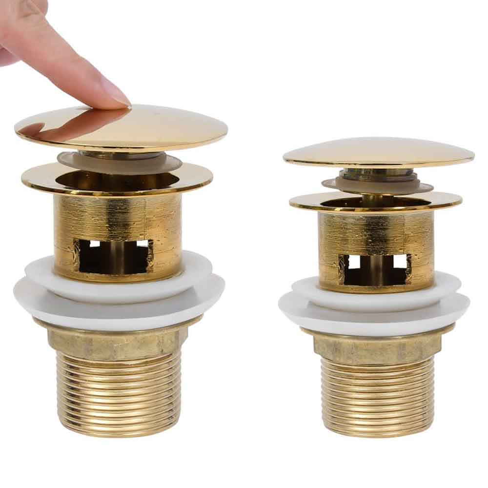 Abbotsford Slotted Pop-Up Basin Waste - Gold