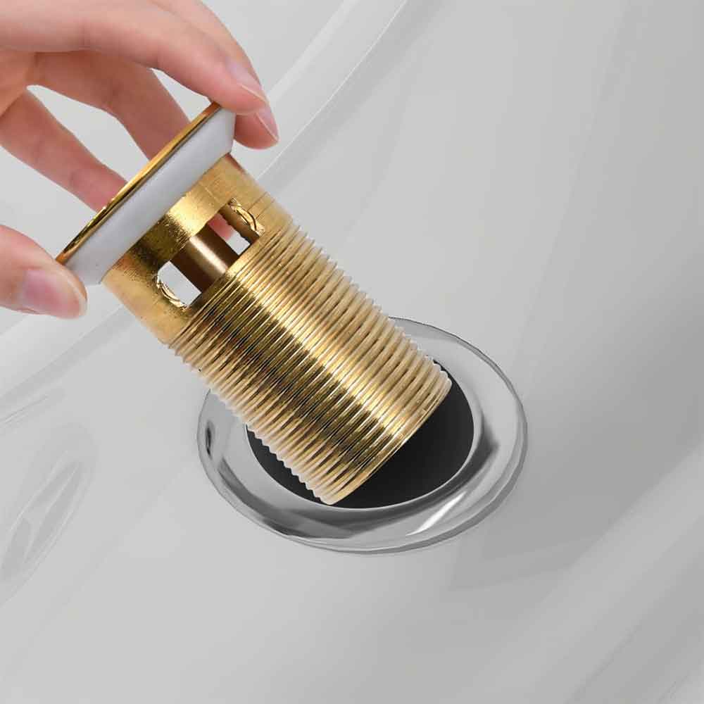 Abbotsford Slotted Pop-Up Basin Waste - Gold