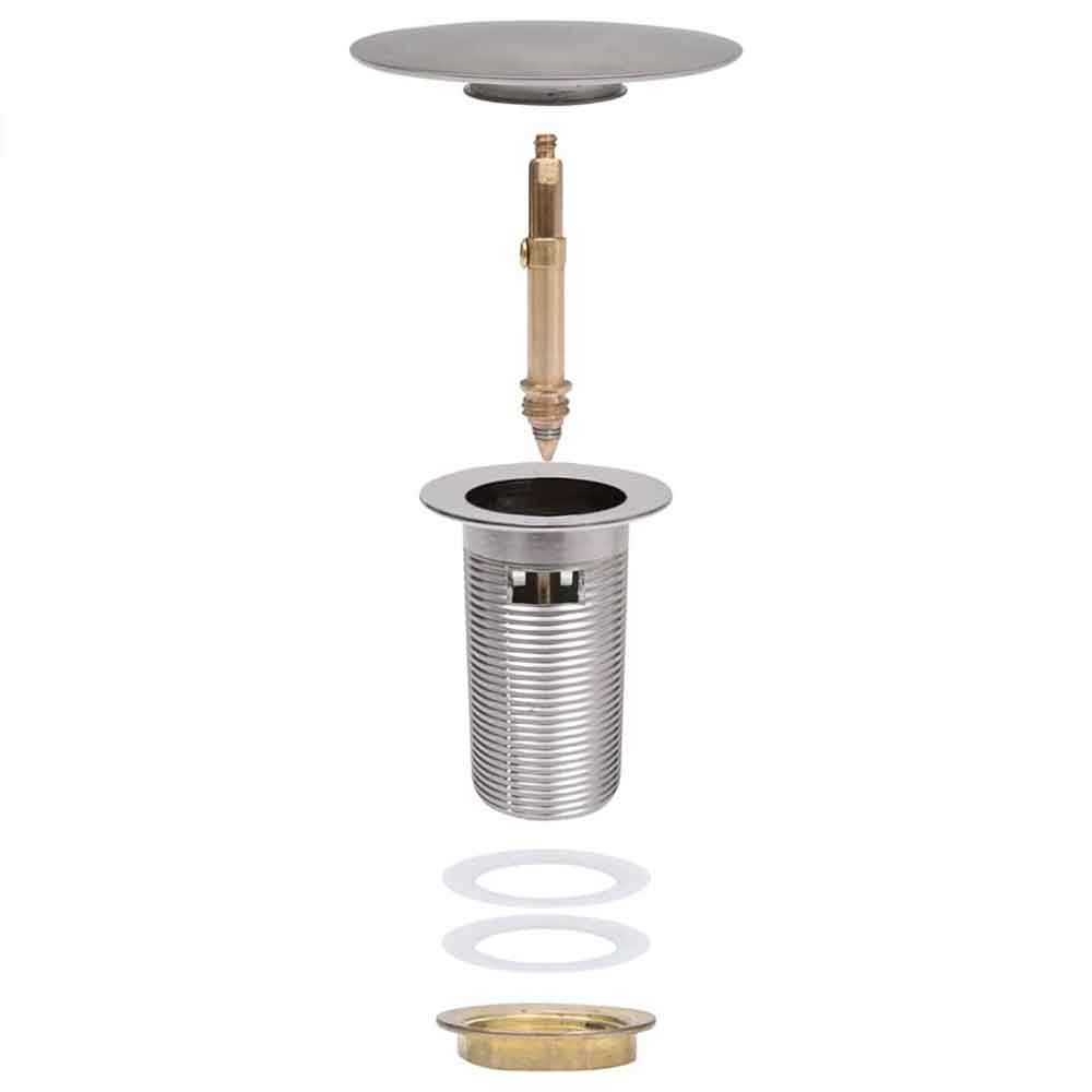 Abbotsford Slotted Pop-Up Basin Waste - Silver