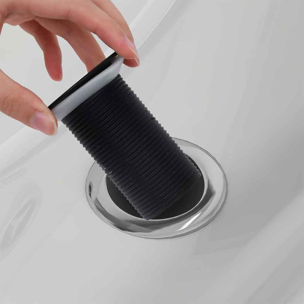 Abbotsford Un-Slotted Pop-Up Basin Waste - Black