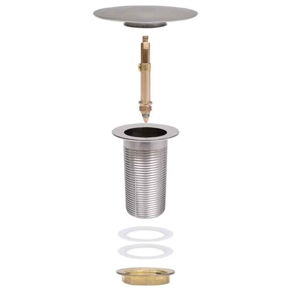 Abbotsford Un-Slotted Pop-Up Basin Waste - Chrome