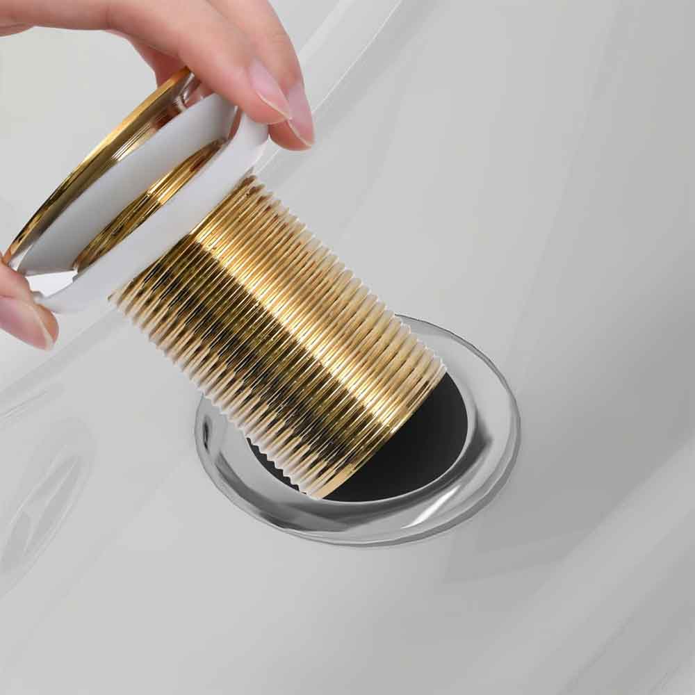 Abbotsford Un-Slotted Pop-Up Basin Waste - Gold