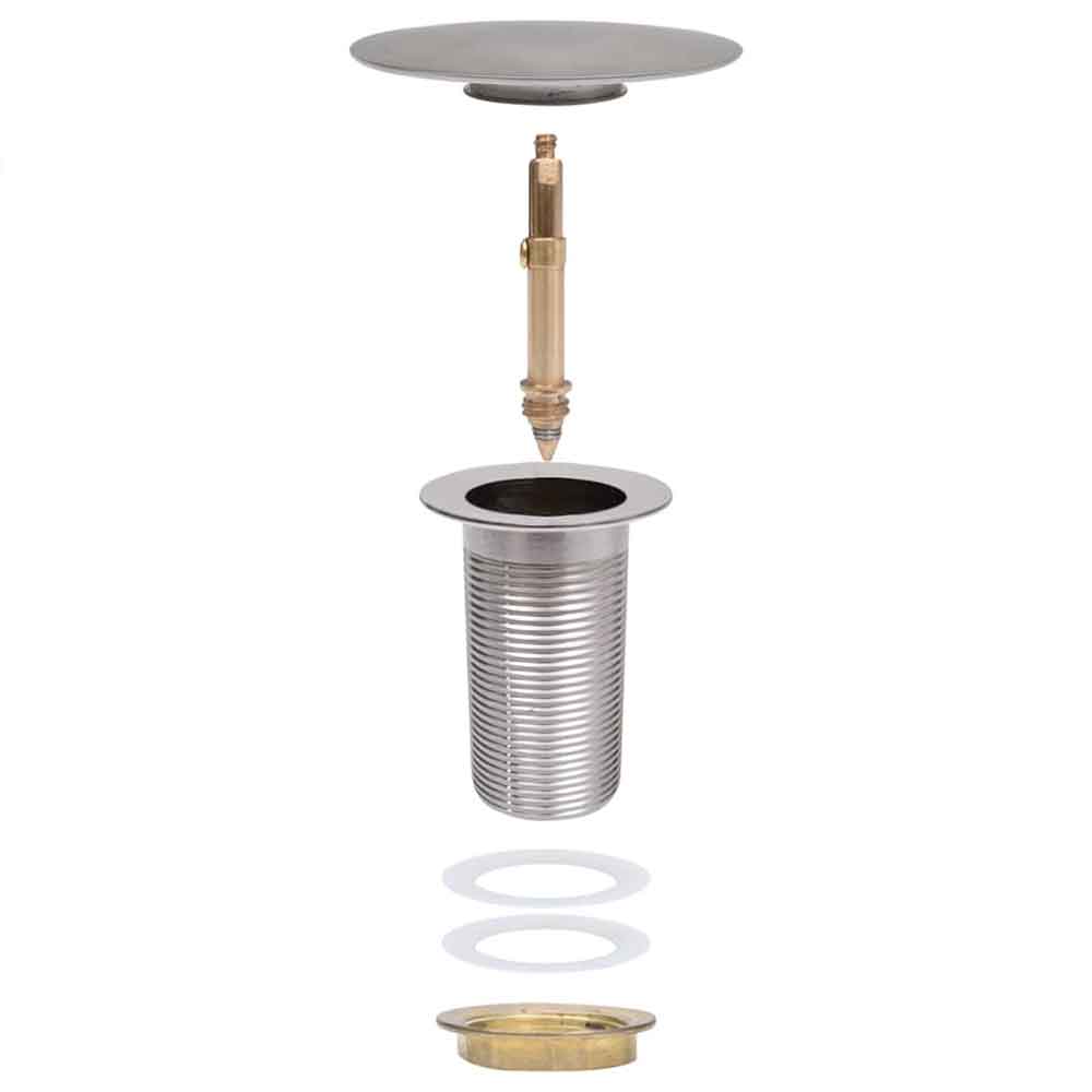 Abbotsford Un-Slotted Pop-Up Basin Waste - Silver
