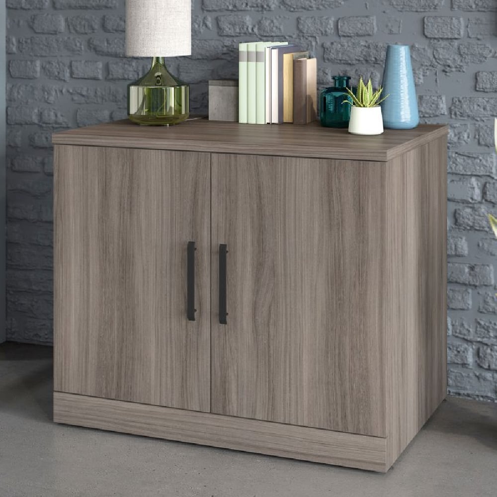 Read more about Aberdare wooden office cabinet with 2 doors in hudson elm