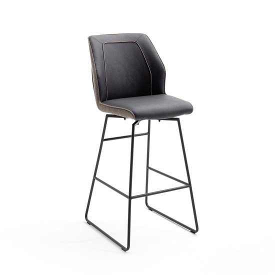 Read more about Aberdeen pu leather bar stool in brown