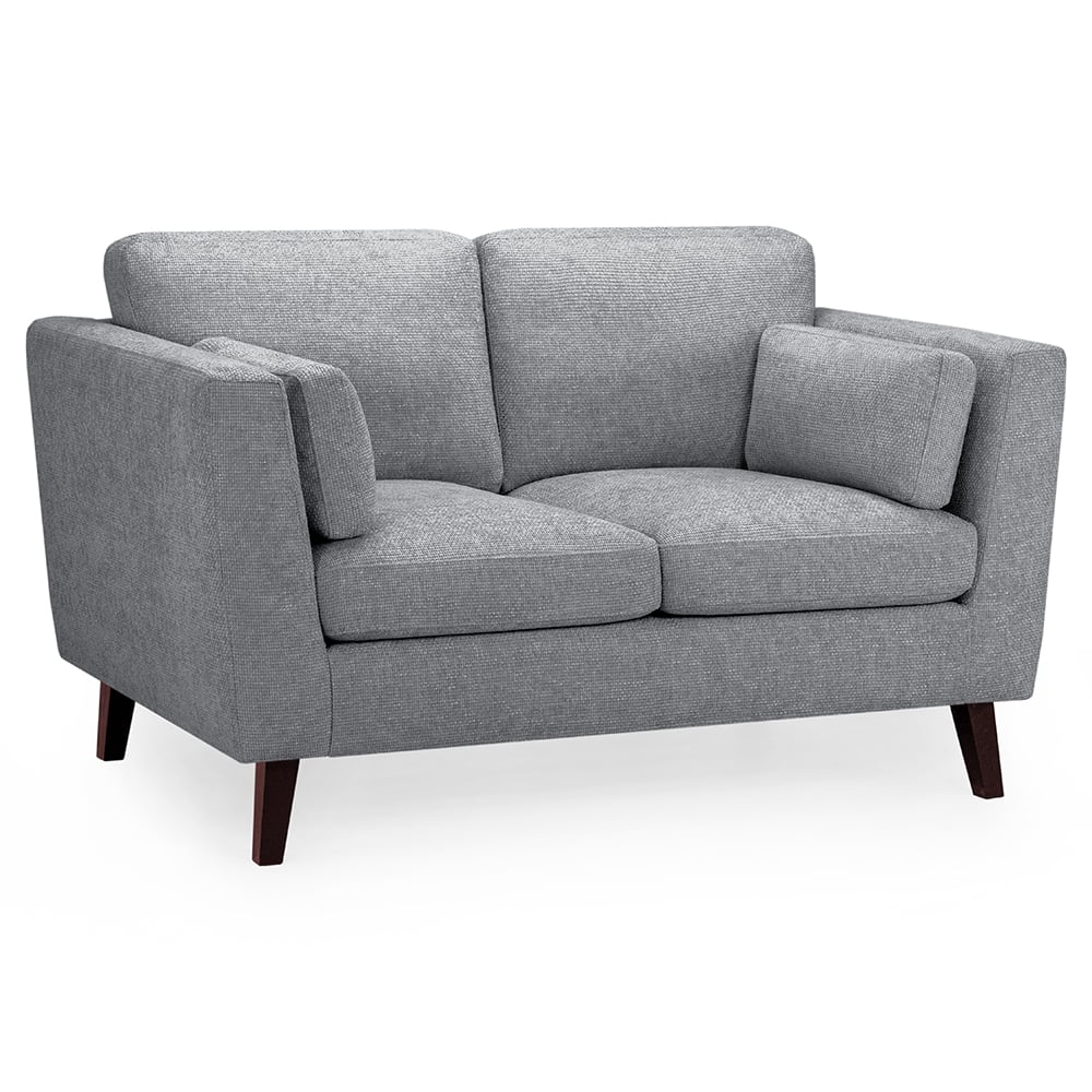 Abilene Fabric 2 Seater Sofa In Grey