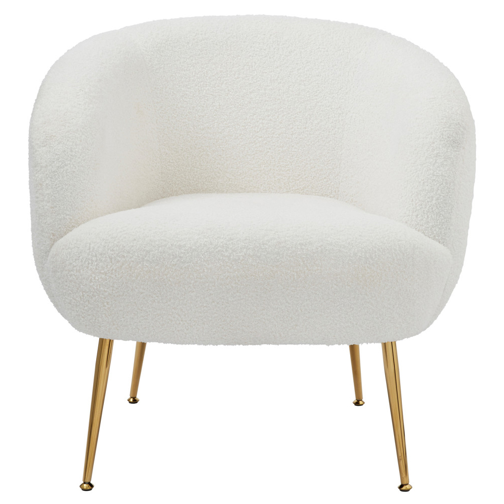 Abilene Fabric Accent Chair - Cream