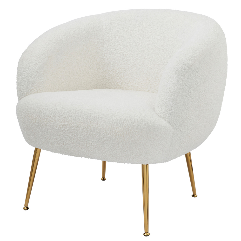 Abilene Fabric Accent Chair - Cream