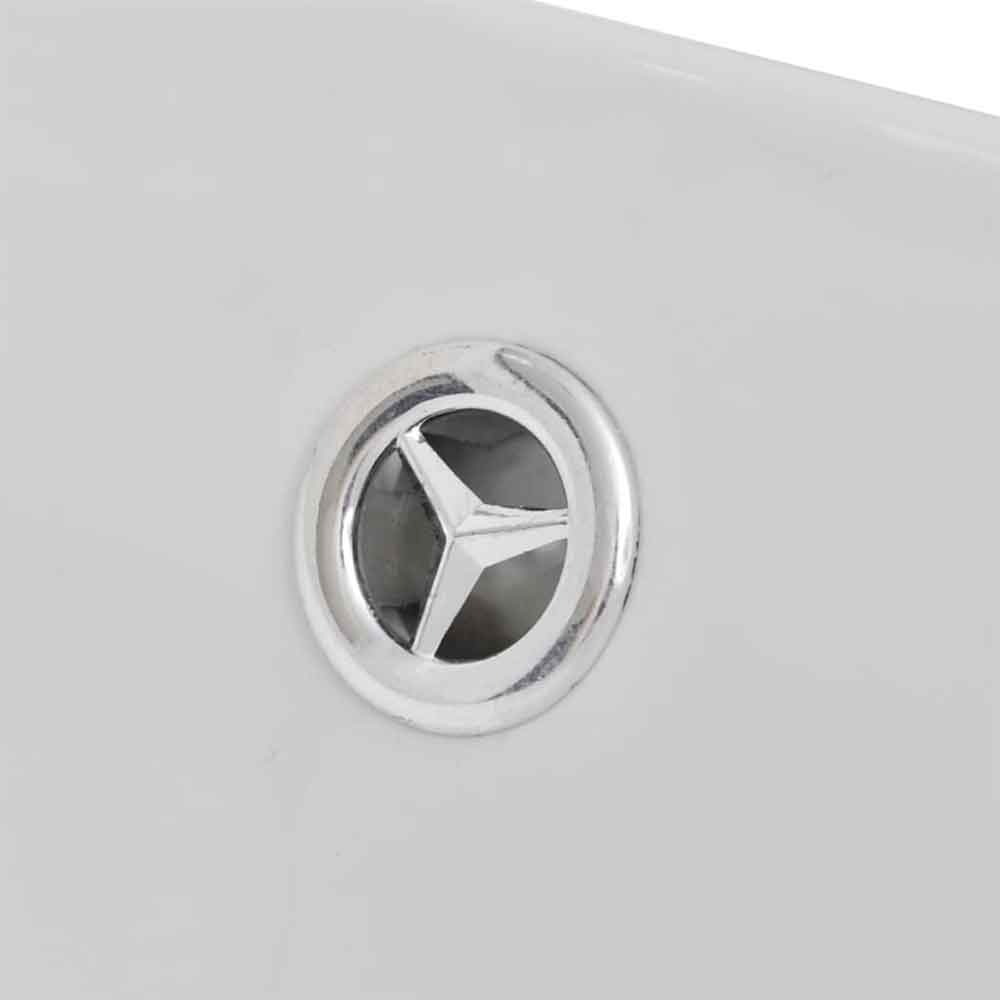 Abilene Oval Countertop Basin Without Waste 590mm Wide 0TH - White