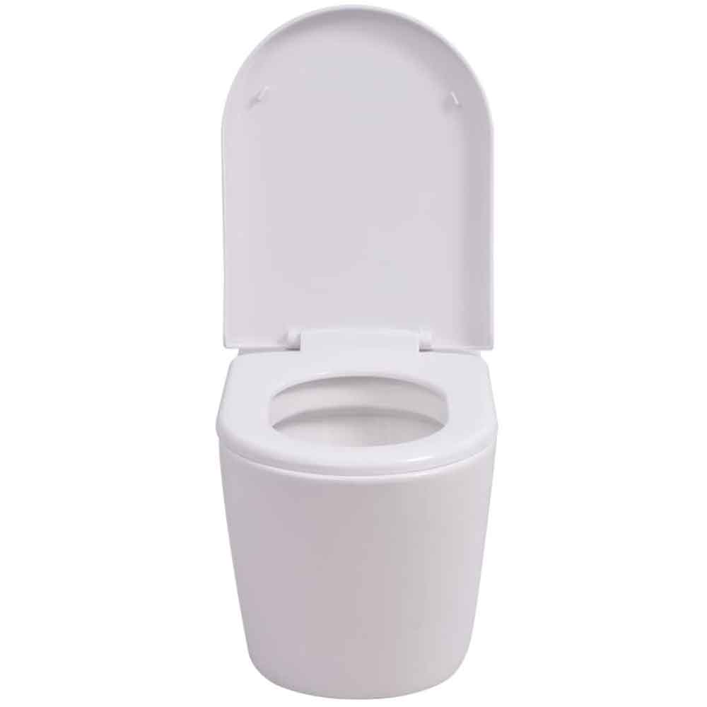 Abilene White Wall Hung Toilet - Soft Close Seat