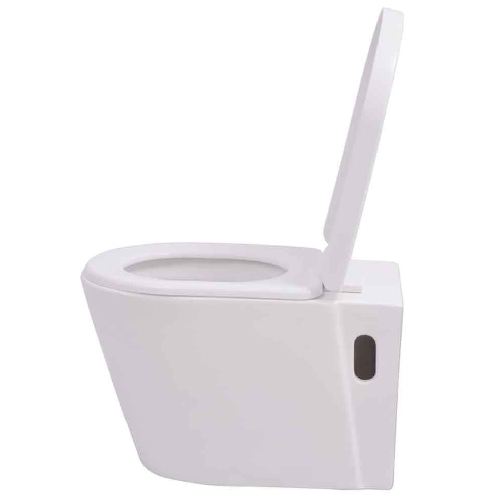 Abilene White Wall Hung Toilet - Soft Close Seat