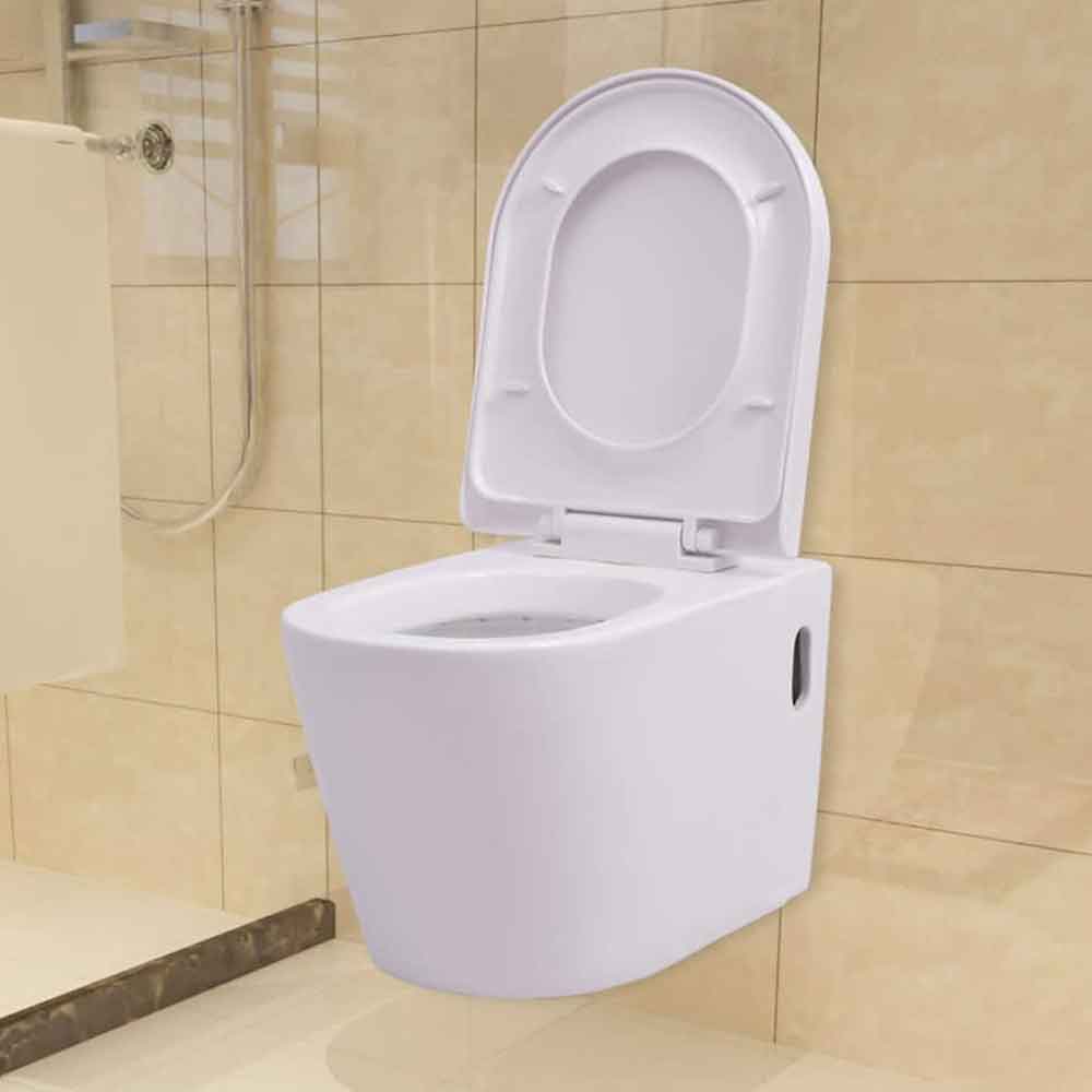 Abilene White Wall Hung Toilet Pack - Soft Close Seat