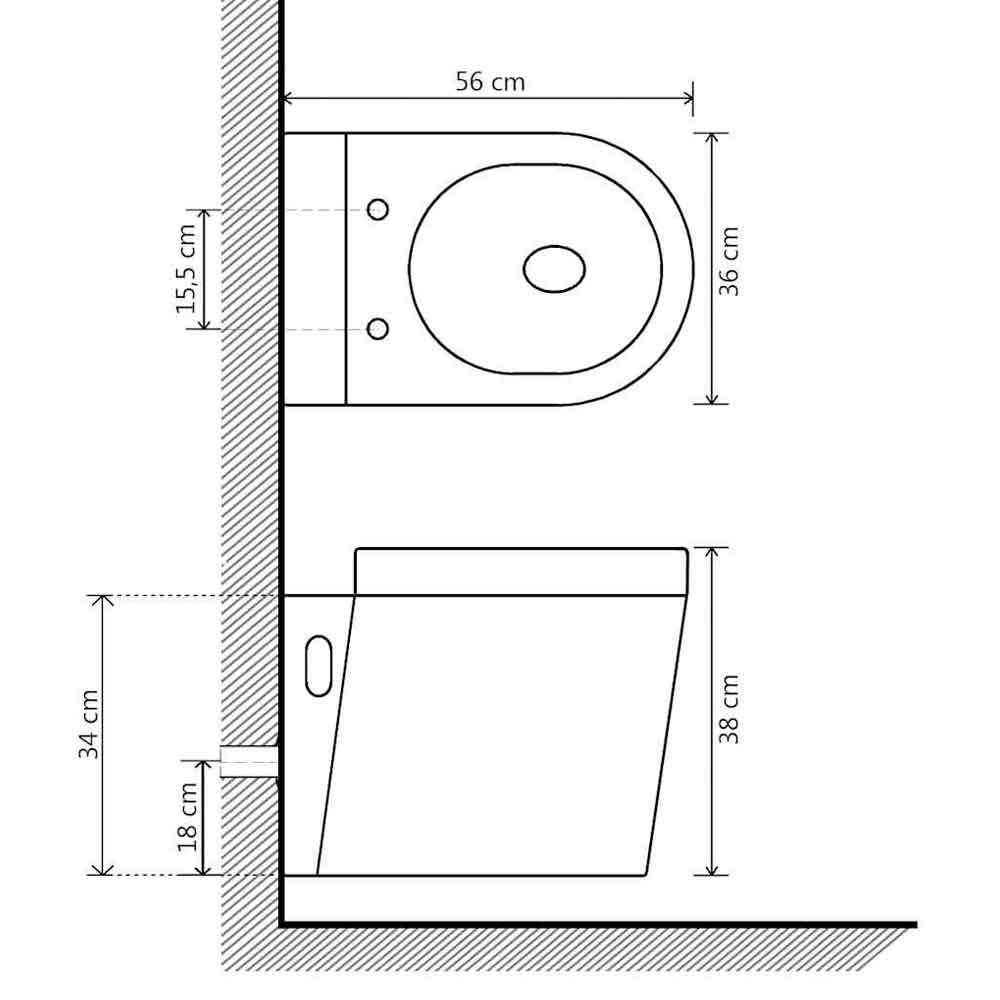 Abilene White Wall Hung Toilet Pack - Soft Close Seat