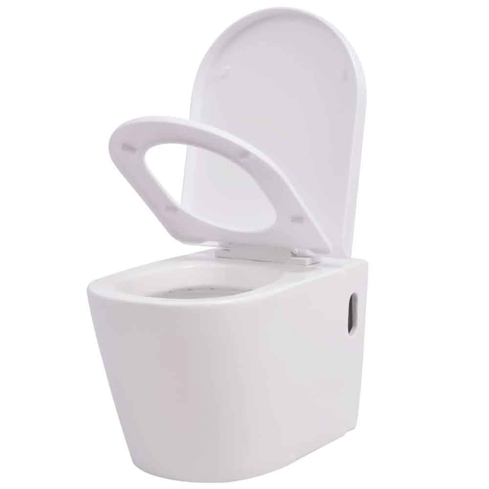 Abilene White Wall Hung Toilet Pack - Soft Close Seat