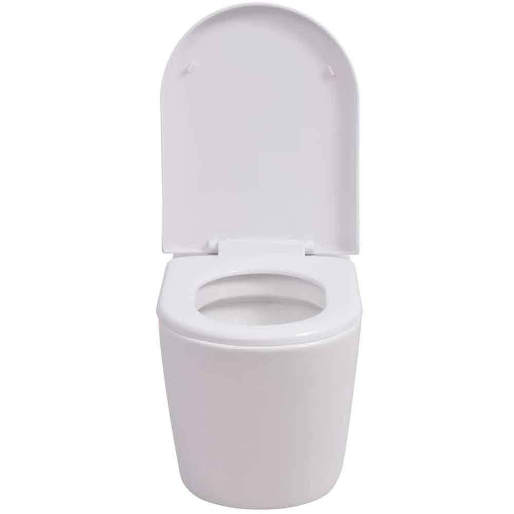 Abilene White Wall Hung Toilet Pack - Soft Close Seat