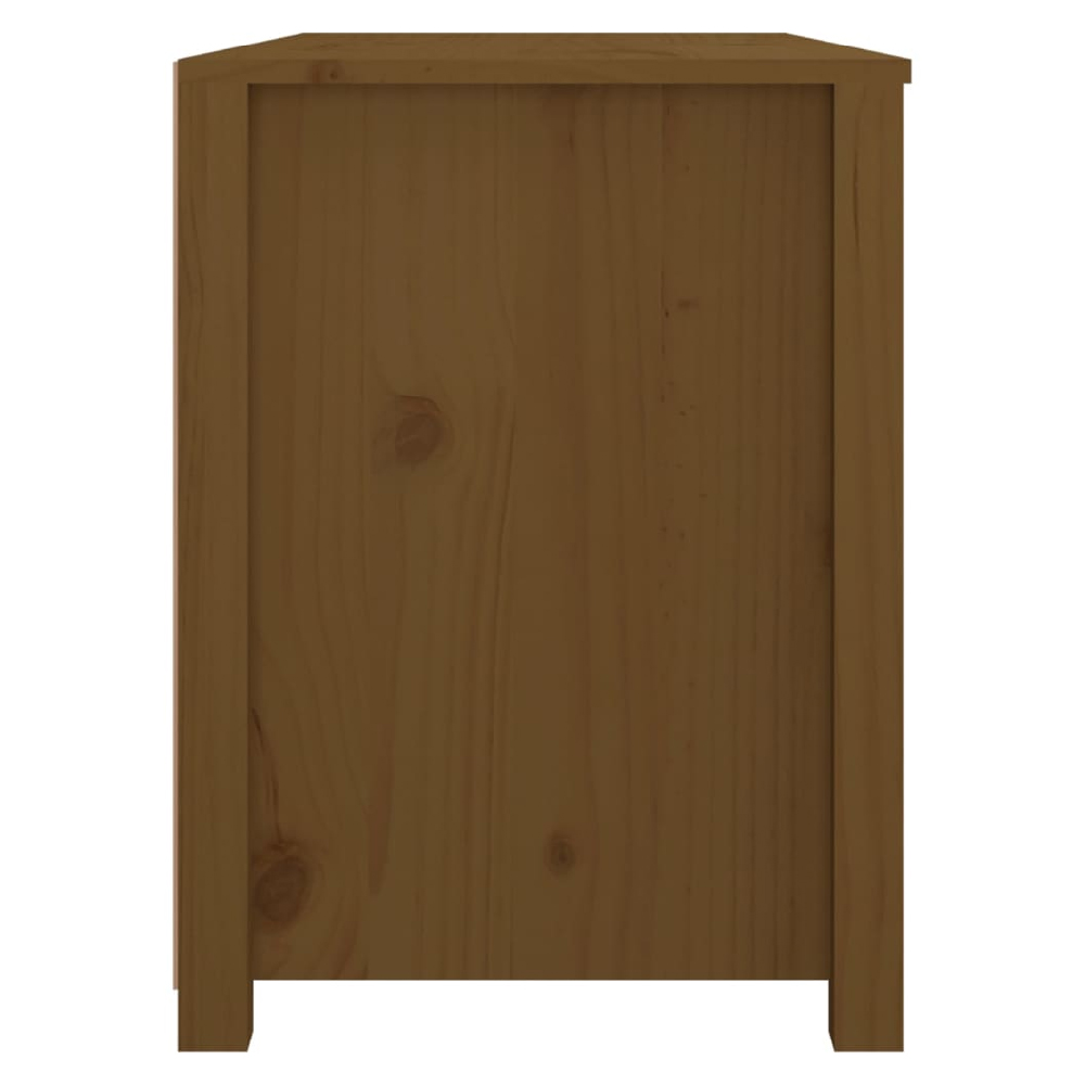 Abilene Wooden Chest Of 4 Drawers In Honey Brown