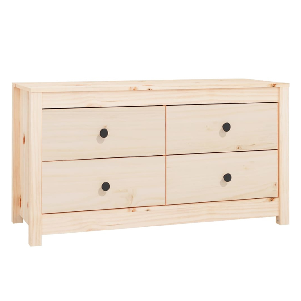 Abilene Wooden Chest Of 4 Drawers In Natural