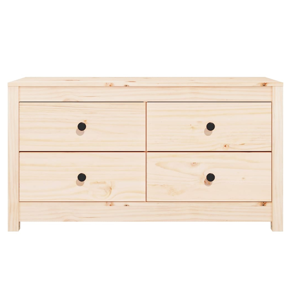 Abilene Wooden Chest Of 4 Drawers In Natural