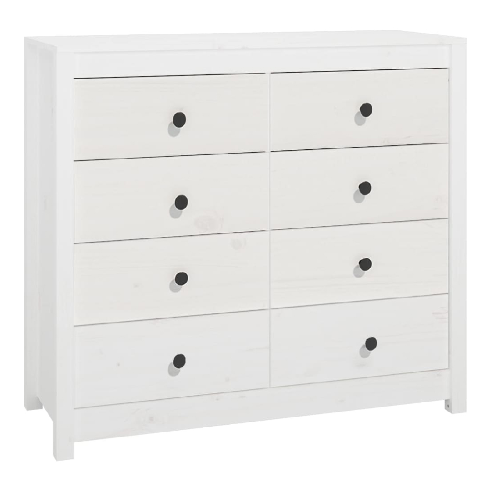 Abilene Wooden Chest Of 8 Drawers In White