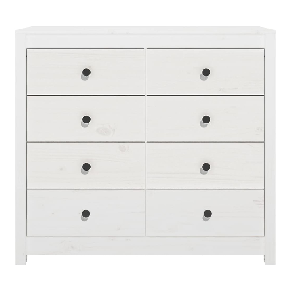 Abilene Wooden Chest Of 8 Drawers In White