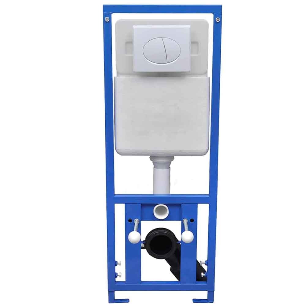 Abingdon Black Wall Hung Toilet Pack With White Flush Plate - Soft Close Seat