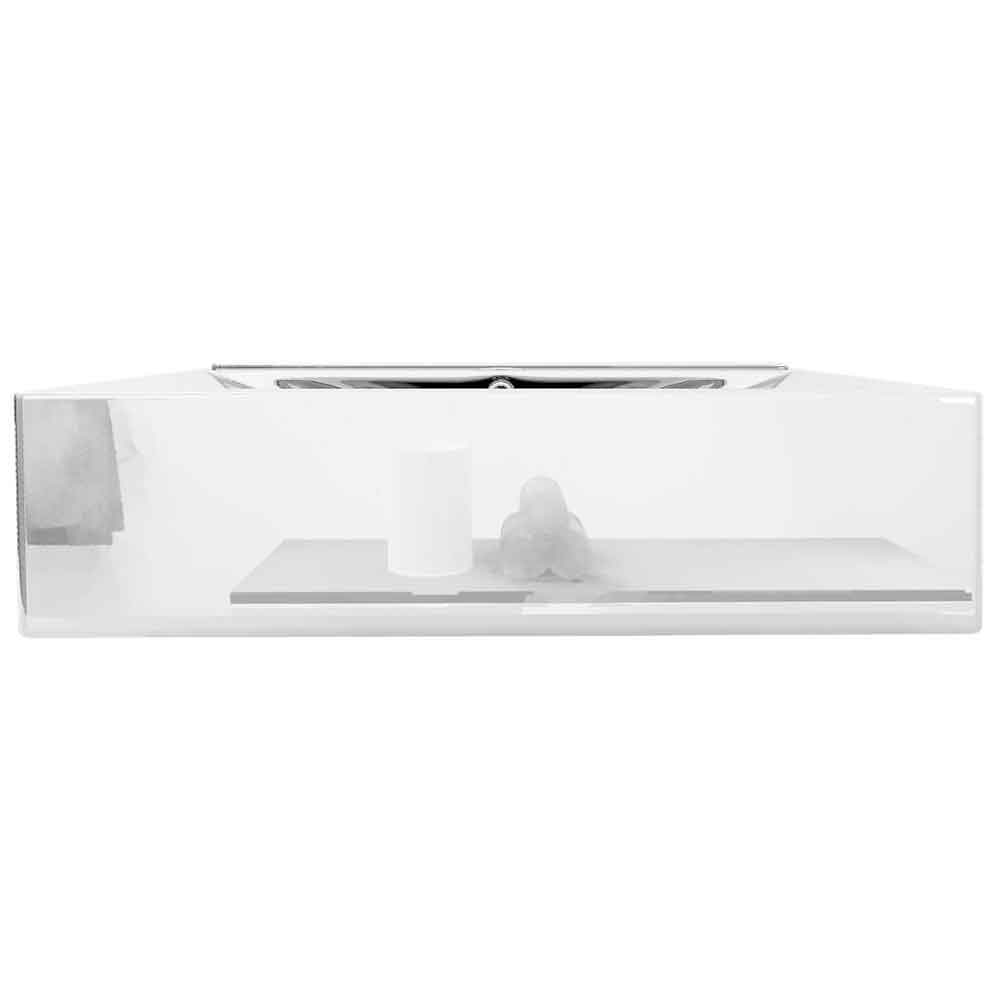 Abingdon Rectnagular Countertop Basin Without Waste 600mm Wide 1TH - Silver