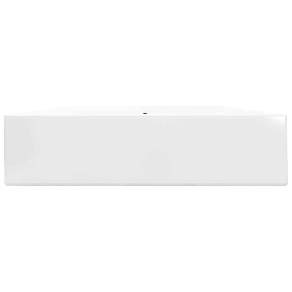 Abingdon Rectnagular Countertop Basin Without Waste 600mm Wide 1TH - White